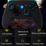 จอยเกมไร้สาย CX-X1 2.4GHz + Bluetooth 4.0 สำหรับ Android / iOS / PC / PS3, จอยเดี่ยว (สีน้ำเงิน), จอย + ขาตั้ง (สีน้ำเงิน), จอย + ขาตั้ง + ตัวรับสัญญาณ (สีน้ำเงิน)