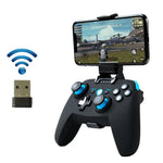 จอยเกมไร้สาย CX-X1 2.4GHz + Bluetooth 4.0 สำหรับ Android / iOS / PC / PS3, จอยเดี่ยว (สีน้ำเงิน), จอย + ขาตั้ง (สีน้ำเงิน), จอย + ขาตั้ง + ตัวรับสัญญาณ (สีน้ำเงิน)
