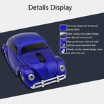 เมาส์ไร้สายรูปทรงรถยนต์ CM0010B 1200 DPI 3 ปุ่ม สีเหลือง แดง น้ำเงิน ดำ