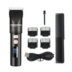 เครื่องตัดผมไฟฟ้าผู้ชาย TURBO พร้อมจอแสดงผลดิจิทัล LCD