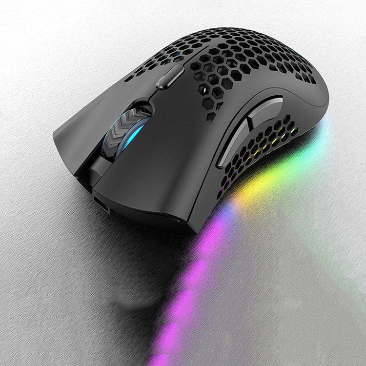 เมาส์เกมไร้สาย K-Snake BM600 1600 DPI 7 ปุ่ม น้ำหนักเบา รูปทรงกลวง ชาร์จได้ มีไฟ RGB สีสันสดใส รุ่น Wireless BM600 สีดำ สีขาว สีชมพู สีฟ้า