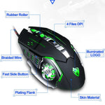 เมาส์เกมมีสาย T-WOLF V6 อินเทอร์เฟซ USB 6 ปุ่ม 3200 DPI เมคานิคอล โปรแกรมมาโคร พร้อมไฟ 7 สี, ความยาวสาย: 1.5m, รุ่นโปรแกรมมาโครพร้อมเสียง สีดำเงิน, รุ่นโปรแกรมมาโครพร้อมเสียง สีเทาเหล็ก