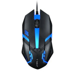 เมาส์มีสาย T-WOLF V1 USB 3 ปุ่ม 1200 DPI ไฟหลัง 7 สี 2 ชิ้น ความยาวสาย: 1.35 ม.
