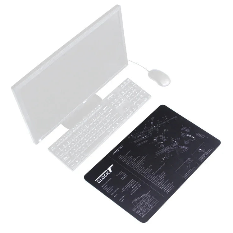 แผ่นรองเมาส์กันลื่นแบบถ่ายเทความร้อน 2 ชิ้น สำหรับสำนักงานและเกม, หนา 2mm, 3mm, 4mm, 5mm