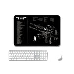 แผ่นรองเมาส์กันลื่นแบบถ่ายเทความร้อน 2 ชิ้น สำหรับสำนักงานและเกม, หนา 2mm, 3mm, 4mm, 5mm