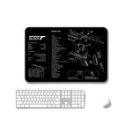 แผ่นรองเมาส์กันลื่นแบบถ่ายเทความร้อน 2 ชิ้น สำหรับสำนักงานและเกม, หนา 2mm, 3mm, 4mm, 5mm