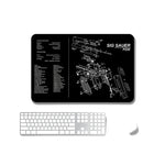 แผ่นรองเมาส์กันลื่นแบบถ่ายเทความร้อน 2 ชิ้น สำหรับสำนักงานและเกม, หนา 2mm, 3mm, 4mm, 5mm