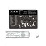 แผ่นรองเมาส์กันลื่นแบบถ่ายเทความร้อน 2 ชิ้น สำหรับสำนักงานและเกม, หนา 2mm, 3mm, 4mm, 5mm