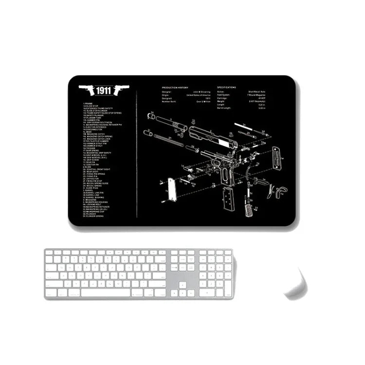 แผ่นรองเมาส์กันลื่นแบบถ่ายเทความร้อน 2 ชิ้น สำหรับสำนักงานและเกม, หนา 2mm, 3mm, 4mm, 5mm