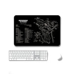 แผ่นรองเมาส์กันลื่นแบบถ่ายเทความร้อน 2 ชิ้น สำหรับสำนักงานและเกม, หนา 2mm, 3mm, 4mm, 5mm