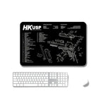 แผ่นรองเมาส์กันลื่นแบบถ่ายเทความร้อน 2 ชิ้น สำหรับสำนักงานและเกม, หนา 2mm, 3mm, 4mm, 5mm