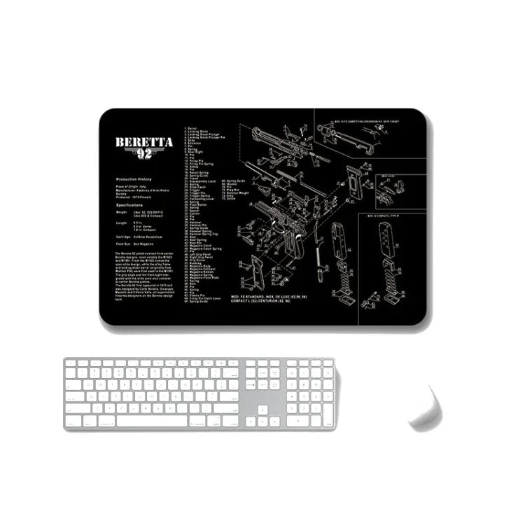 แผ่นรองเมาส์กันลื่นแบบถ่ายเทความร้อน 2 ชิ้น สำหรับสำนักงานและเกม, หนา 2mm, 3mm, 4mm, 5mm