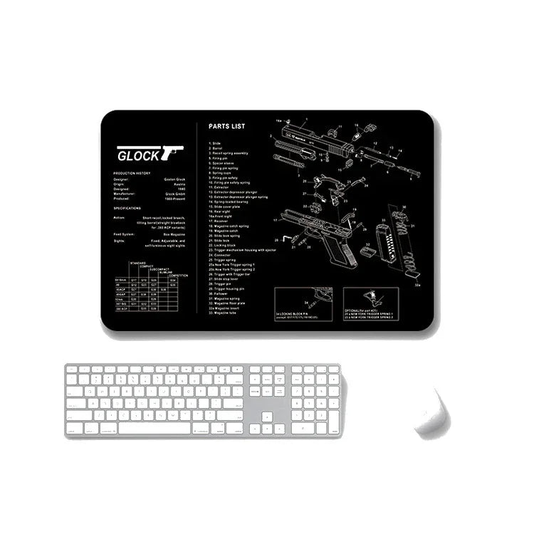 แผ่นรองเมาส์กันลื่นแบบถ่ายเทความร้อน 2 ชิ้น สำหรับสำนักงานและเกม, หนา 2mm, 3mm, 4mm, 5mm