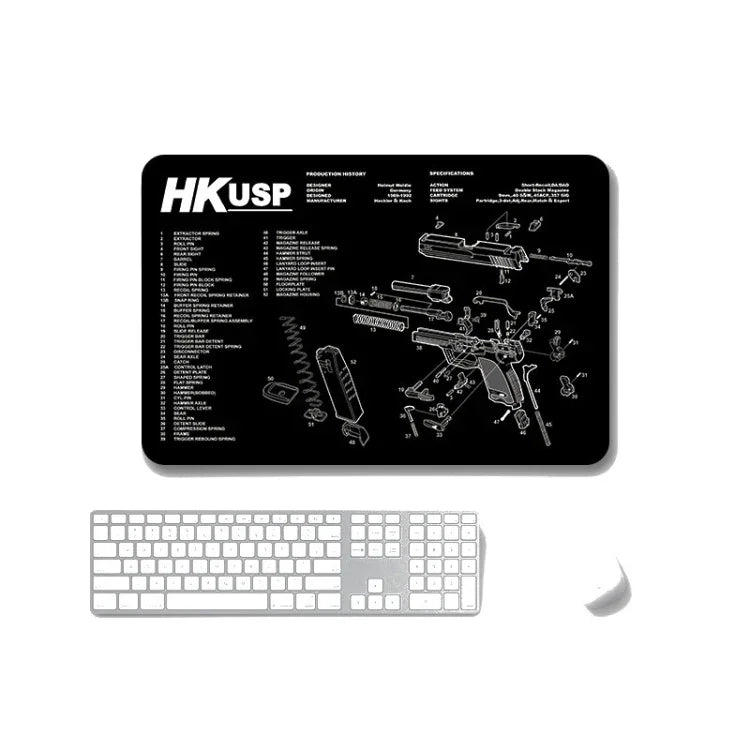 แผ่นรองเมาส์กันลื่นแบบถ่ายเทความร้อน 2 ชิ้น สำหรับสำนักงานและเกม, หนา 2mm, 3mm, 4mm, 5mm
