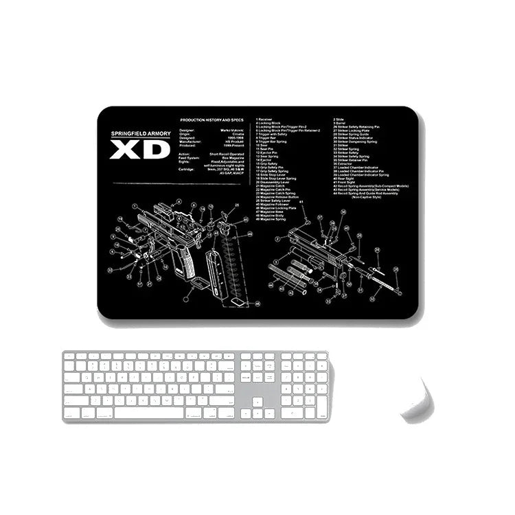 แผ่นรองเมาส์กันลื่นแบบถ่ายเทความร้อน 2 ชิ้น สำหรับสำนักงานและเกม, หนา 2mm, 3mm, 4mm, 5mm
