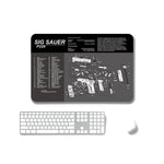 แผ่นรองเมาส์กันลื่นแบบถ่ายเทความร้อน 2 ชิ้น สำหรับสำนักงานและเกม, หนา 2mm, 3mm, 4mm, 5mm