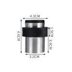Rubber Anti-Collision Door Gear Punching Stainless Steel Round Door Resistant Home Floor-Shaped Cylindrical Door Touch, 46mm Punch, 60mm Punch, 80mm Punch, 46mm Punch-free, 60mm Punch-free, 80mm Punch-free, Brushed Steel 46mm With Plastic Head+Punch-fr...