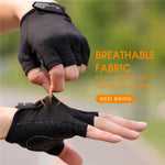 ถุงมือขี่จักรยาน WEST BIKING YP0211218 ครึ่งนิ้ว ระบายอากาศ กันลื่น, M, L, XL, 2XL
