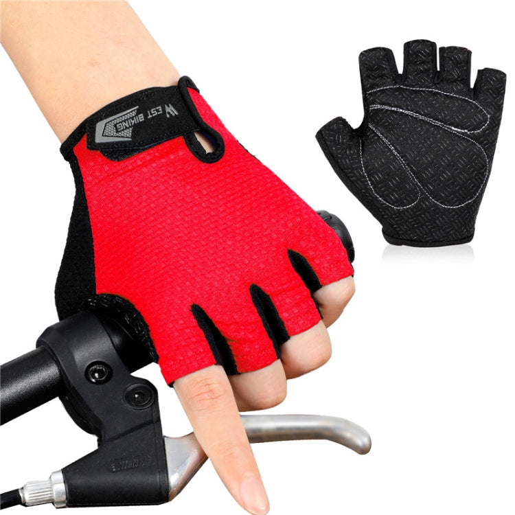 ถุงมือขี่จักรยาน WEST BIKING YP0211218 ครึ่งนิ้ว ระบายอากาศ กันลื่น, M, L, XL, 2XL