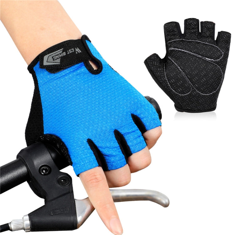 ถุงมือขี่จักรยาน WEST BIKING YP0211218 ครึ่งนิ้ว ระบายอากาศ กันลื่น, M, L, XL, 2XL