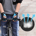 ถุงมือขี่จักรยาน WEST BIKING YP0211217 ฝ่ามือซิลิโคน ระบายอากาศ ถุงมือออกกำลังกายและป้องกันข้อมือ, M, L, XL