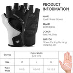 ถุงมือขี่จักรยาน WEST BIKING YP0211217 ฝ่ามือซิลิโคน ระบายอากาศ ถุงมือออกกำลังกายและป้องกันข้อมือ, M, L, XL