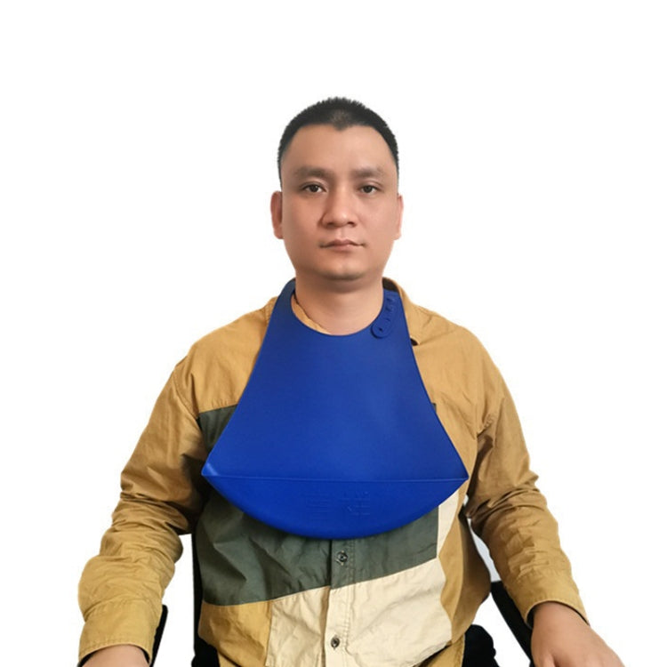 ผ้ากันเปื้อนซิลิโคนกันน้ำสำหรับผู้สูงอายุ ยี่ห้อยานเซียง แบบใช้แล้วทิ้ง มีช่องเก็บน้ำลายกว้างสำหรับผู้ใหญ่