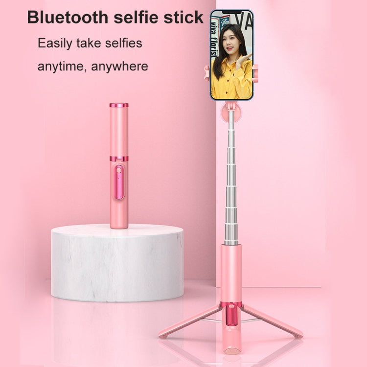 ขาตั้งไม้เซลฟี่มือถือ CYKE AB202 Phantom แบบบลูทูธ ออลอินวัน พร้อมไฟเติมสำหรับถ่ายทอดสดบนโต๊ะ