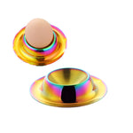 Stainless Steel Egg Tray Table Utensils, Silver, Gold, Rose Gold, Magic Colorful, Magic Red