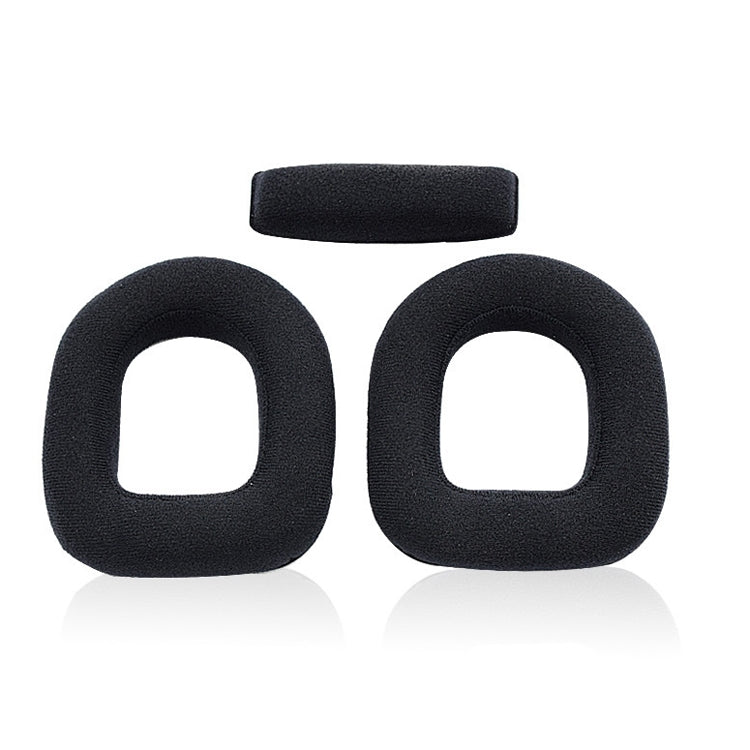 ปลอกฟองน้ำป้องกันหูฟังเกมมิ่ง 2 ชิ้น, ผ้าฟลีซสำหรับ Logitech A10, คานหูฟังสำหรับ Logitech A10, ผ้าฟลีซสำหรับ Logitech A40, ผ้าฟลีซสำหรับ Logitech A50, คานผ้าฟลีซสำหรับ Logitech A50