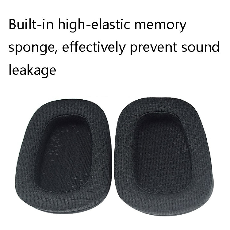 ปลอกฟองน้ำหูฟัง D0005 2 ชิ้น สำหรับ Logitech G633 / G933 / G933S, สี: ผ้าตาข่าย, ผ้าตาข่าย, โปรตีนสกิน