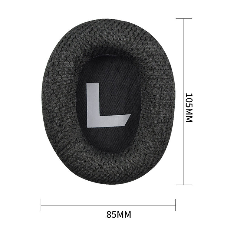 ที่ครอบฟองน้ำหูฟัง 2 ชิ้น เหมาะสำหรับ Somic G936N Commander สีดำตาข่าย