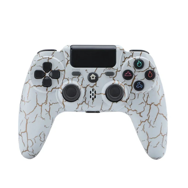 จอยเกมไร้สาย ZR486 สำหรับ PS4, สีขาว, สีดำ, สีระเบิด, สีม่วงท้องฟ้าดาว