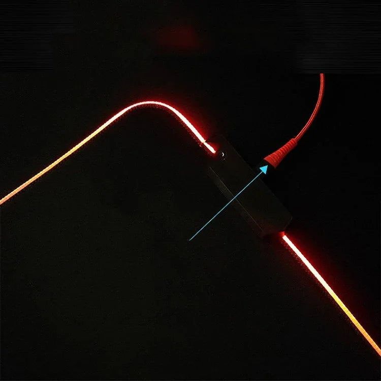 แผ่นรองเมาส์ยาง F-01 แบบถ่ายเทความร้อน พร้อมไฟ RGB เรืองแสง กันลื่น, ขนาด 350x900x3mm, 350x900x4mm, 400x900x3mm, 400x900x4mm