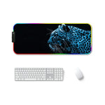 แผ่นรองเมาส์ยาง F-01 แบบถ่ายเทความร้อน พร้อมไฟ RGB เรืองแสง กันลื่น, ขนาด 350x900x3mm, 350x900x4mm, 400x900x3mm, 400x900x4mm