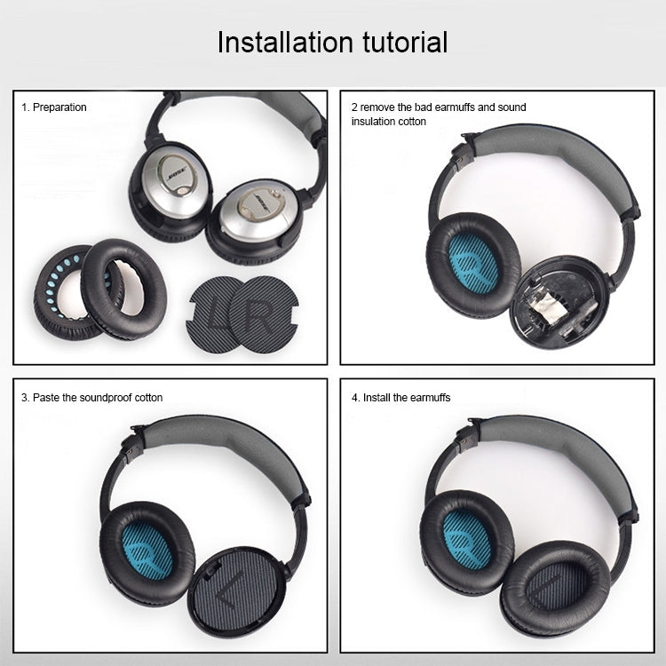 ที่ครอบฟองน้ำหูฟัง 2 ชิ้น สำหรับ BOSE QC15 / QC2 / QC25 / AE2 / AE2i สีพิมพ์ + น้ำเงินซ้ายขวา ขาว + น้ำเงินซ้ายขวา สีพิมพ์ + ดำ ดำ + ดำ ขาว + ดำ สีพิมพ์ + เทา เขียวทหาร + เทา กาแฟ + เทา ขาว + เทา เทา + เทา