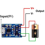 บอร์ดชาร์จแบตเตอรี่ Micro USB 5V 1A รุ่น HW-107 จำนวน 10 ชิ้น