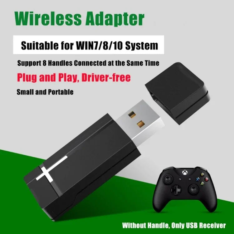 ตัวรับสัญญาณคอนโทรลเลอร์ไร้สาย 2.4G สำหรับ PC ตัวรับสำหรับ XBOX ONE, PG-XB1006