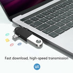 10 ชิ้น LI-09 USB 3.0 ตัวเมียเป็น USB-C / Type-C + Micro USB ตัวผู้ อะแดปเตอร์ OTG หลายฟังก์ชันพร้อมสายคล้อง, สีดำ, ทอง, เงิน, โรสโกลด์