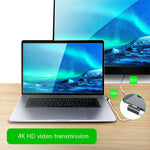 อะแดปเตอร์แม่เหล็ก USB-C / Type-C 20 Pin แบบข้อศอก รองรับการชาร์จและส่งวิดีโอ 4K, สีเงิน, สีเทา, สีดำ
