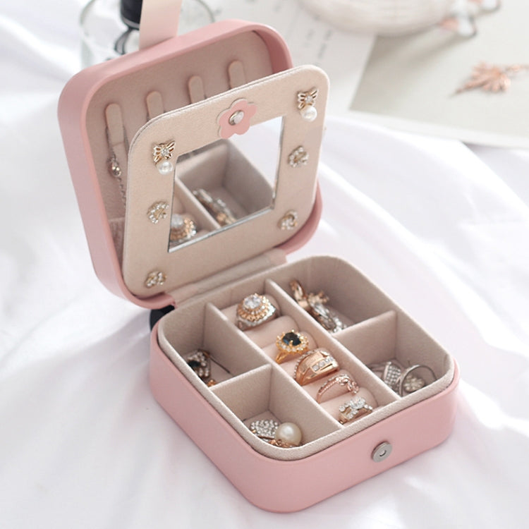 กล่องเครื่องประดับหนังแบบพกพาและสร้างสรรค์รุ่น XH-001 ขนาด 11x11x5.8 ซม.
