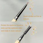 3 ชิ้น MAYCHEER 3117 ดินสอเขียนคิ้วแท่งเล็กทอง หัวเล็ก กันน้ำ ไม่เลอะเลือน, 1 สีน้ำตาลเข้ม, 2 สีน้ำตาลอ่อน, 3 สีเทาดำ, 4 สีน้ำตาลเทา, 5 สีเขียวมอส