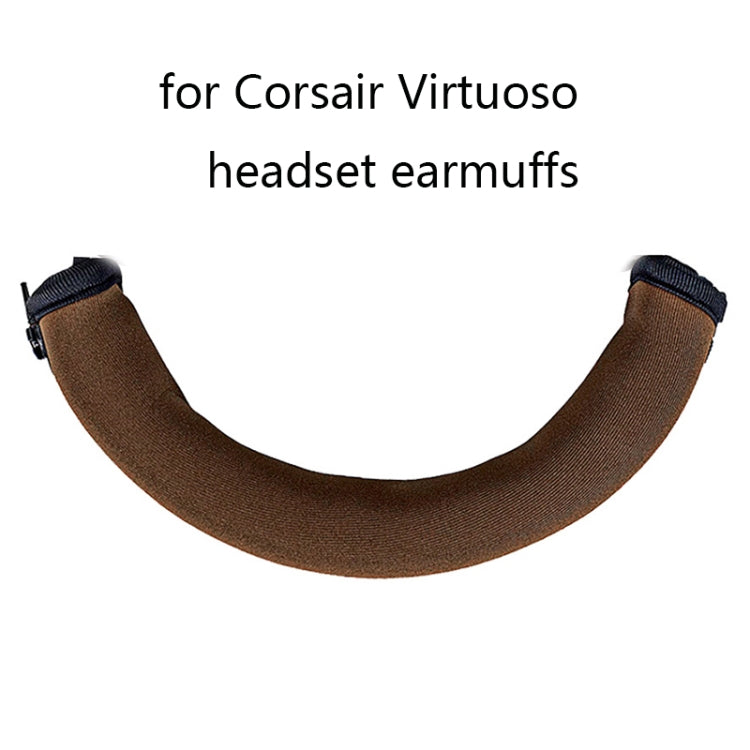 ที่ป้องกันแถบคาดศีรษะ 2 ชิ้น สำหรับ Corsair Virtuoso RGB สีดำ น้ำตาล เทา