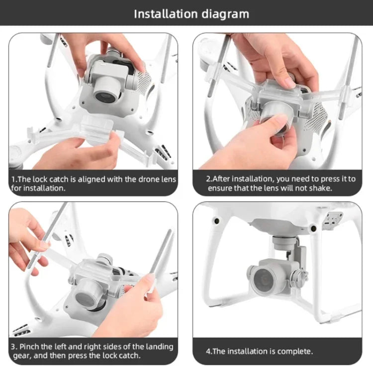 Camera Gimbal Lock Buckle Lock Holder Protection Cover For DJI Phantom 4 Pro