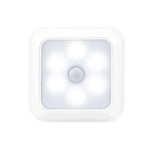 1143 Human Body Sensation Night Light Smart Home Sensing Lights, Silver White Light, Silver Warm Light, White Shell White Light, White Shell Warm Light