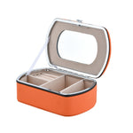กล่องเก็บเครื่องประดับแบบพกพาสำหรับแหวนและลิปสติก รุ่น HN-001 รุ่นสร้อยคอ สีชมพู, รุ่นมีกระจก สีชมพู, รุ่นสร้อยคอ สีฟ้า, รุ่นมีกระจก สีฟ้า, รุ่นสร้อยคอ สีส้ม, รุ่นมีกระจก สีส้ม, รุ่นสร้อยคอ สีทอง, รุ่นมีกระจก สีทอง