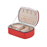 กล่องเก็บเครื่องประดับแบบพกพาสำหรับแหวนและลิปสติก รุ่น HN-001 รุ่นสร้อยคอ สีชมพู, รุ่นมีกระจก สีชมพู, รุ่นสร้อยคอ สีฟ้า, รุ่นมีกระจก สีฟ้า, รุ่นสร้อยคอ สีส้ม, รุ่นมีกระจก สีส้ม, รุ่นสร้อยคอ สีทอง, รุ่นมีกระจก สีทอง