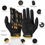 ถุงมือขี่จักรยาน WEST BIKING YP0211208 ถุงมือมอเตอร์ไซค์นิ้วยาว กันลื่น สัมผัสหน้าจอ, M, L, XL
