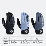 ถุงมือ WEST BIKING YP0211214 ถุงมือกันกระแทกนิ้วยาว กันลื่น สัมผัสหน้าจอ ถุงมือกีฬาปั่นจักรยาน, M, L, XL