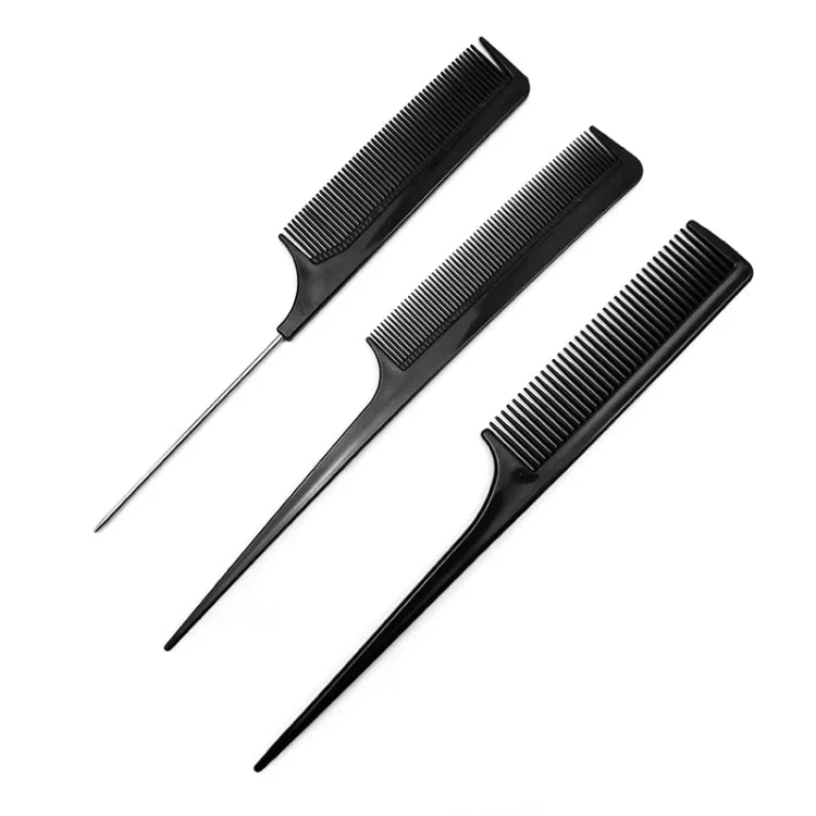 10pcs / Set Hairdressing Plastic Flat Comb